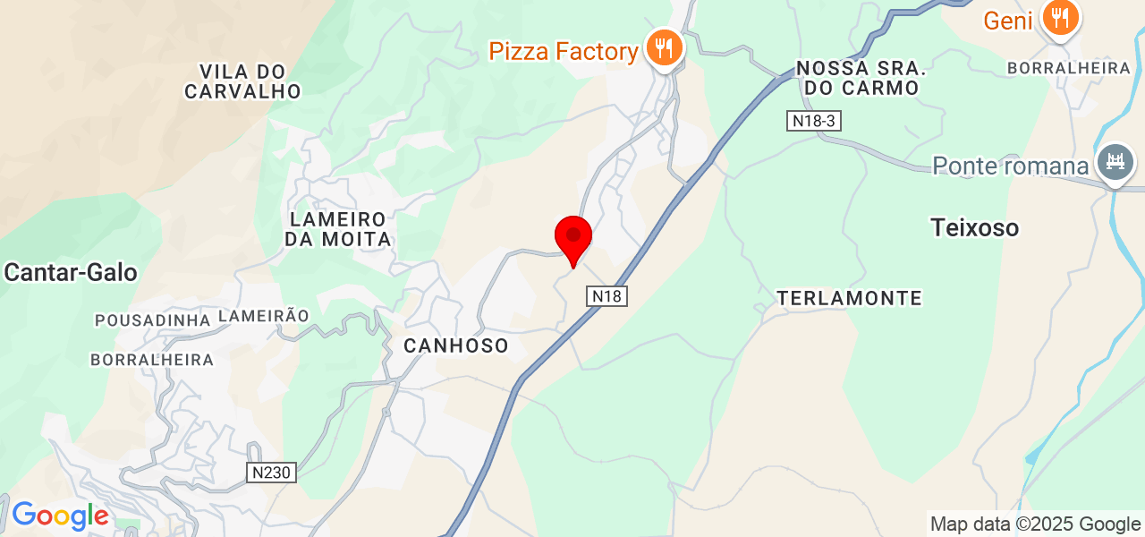 Marisa - Castelo Branco - Covilhã - Mapa