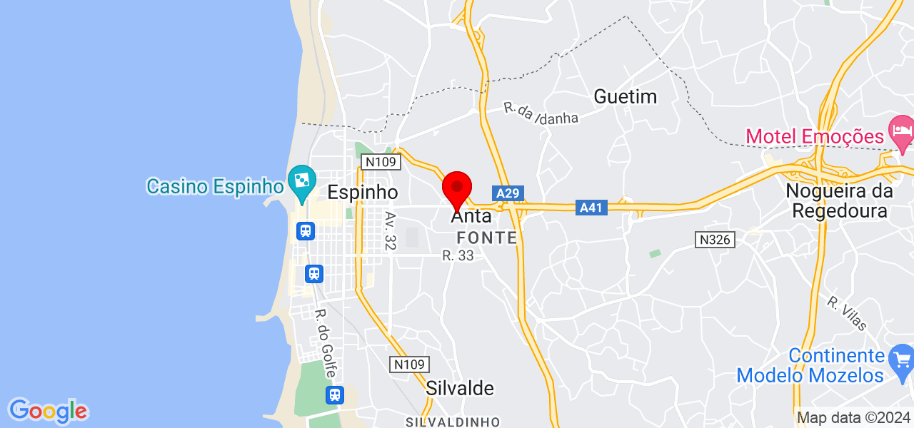 Jussara - Aveiro - Espinho - Mapa