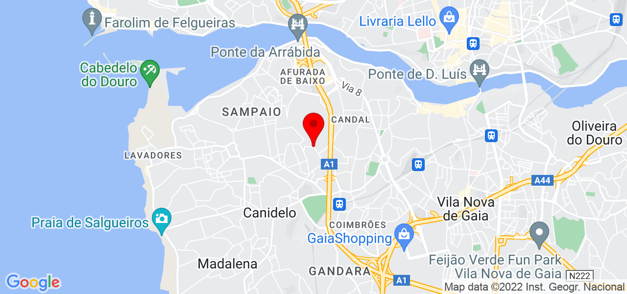 Handy Eddie - Porto - Vila Nova de Gaia - Mapa
