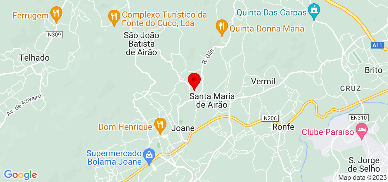 Vitor Machado - Braga - Guimarães - Mapa