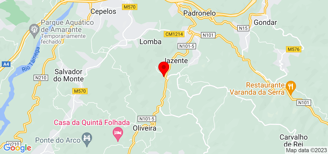 Brunoservi&ccedil;os - Porto - Amarante - Map