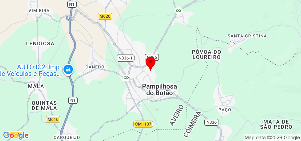 Solidez Perentória - Aveiro - Mealhada - Mapa