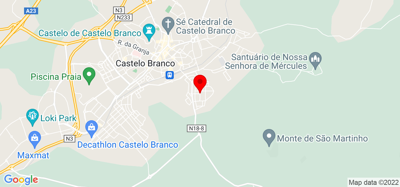 Mafalda - Castelo Branco - Castelo Branco - Mapa