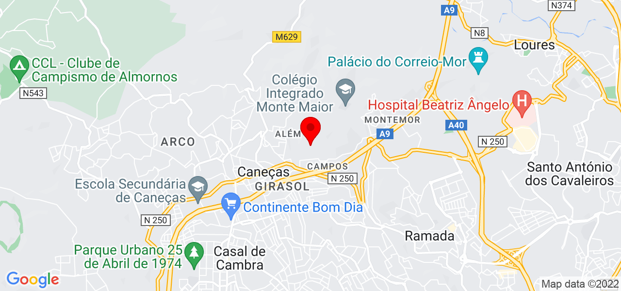 Tom&aacute;s Madeira - Lisboa - Odivelas - Mapa