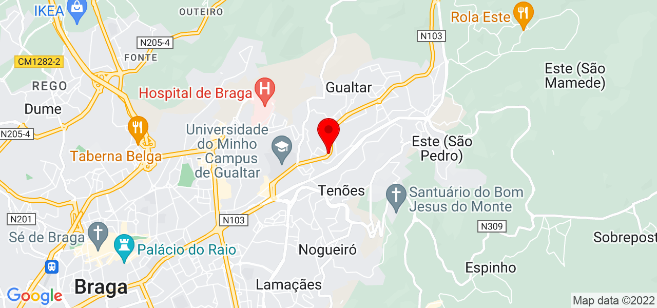 paulo vieira - Braga - Braga - Mapa