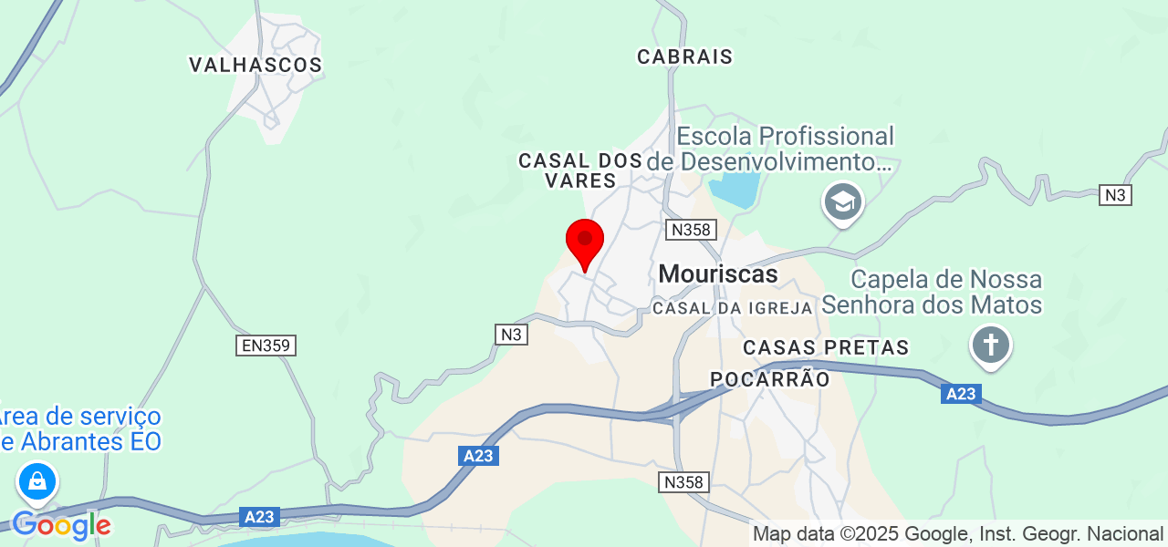 Emmanuel Lesueur - Santarém - Abrantes - Map