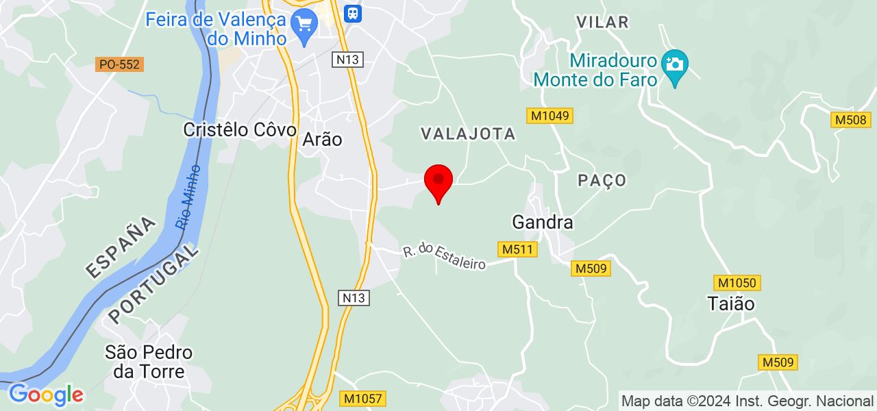 Vivian - Viana do Castelo - Valença - Mapa