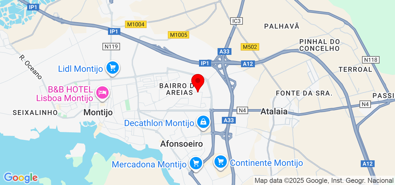 Sandro - Setúbal - Montijo - Mapa