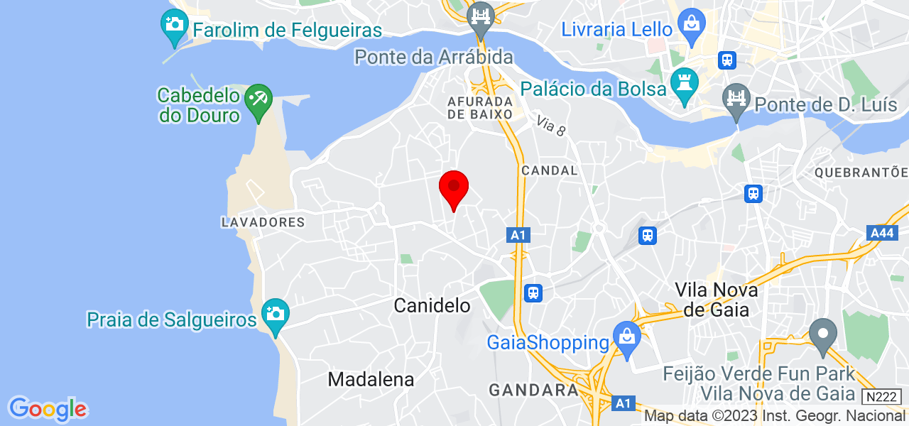 MA&Iacute;RA MOURA - Porto - Vila Nova de Gaia - Mapa