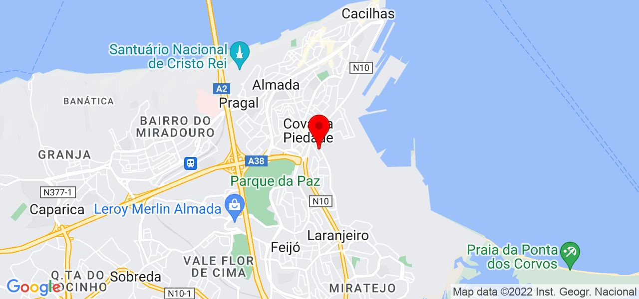 Henrique Martins - Setúbal - Almada - Mapa