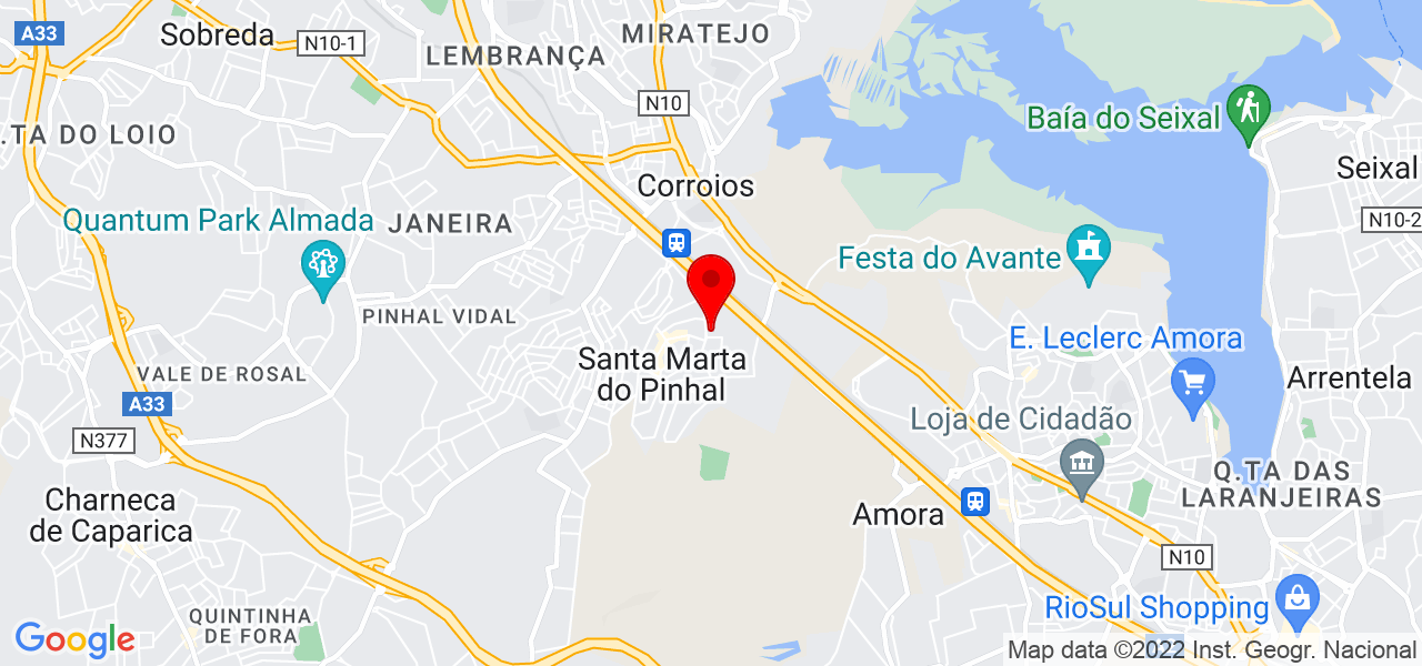 Maria Jos&eacute; - Setúbal - Seixal - Mapa