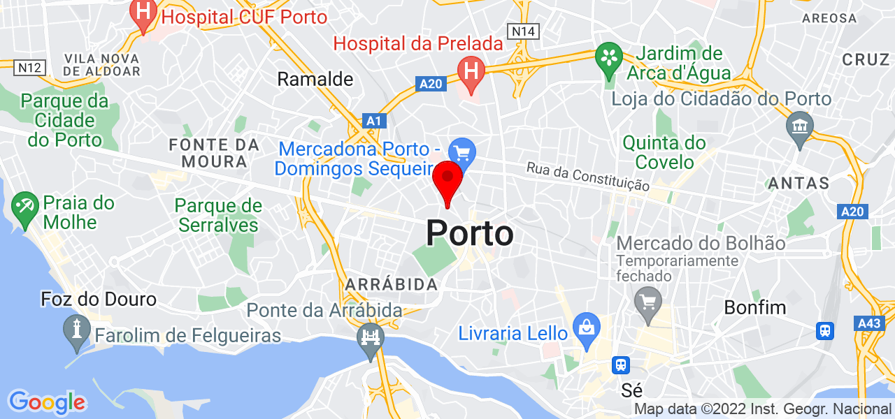 Izah - Porto - Porto - Mapa
