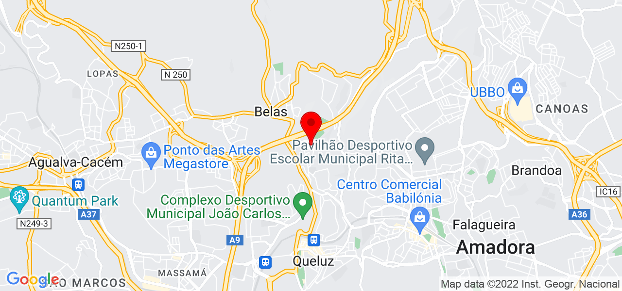 Bella Cabeleireiro - Lisboa - Sintra - Mapa