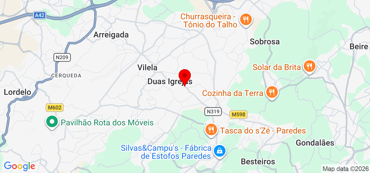 Mario barbosa - Porto - Paredes - Karte