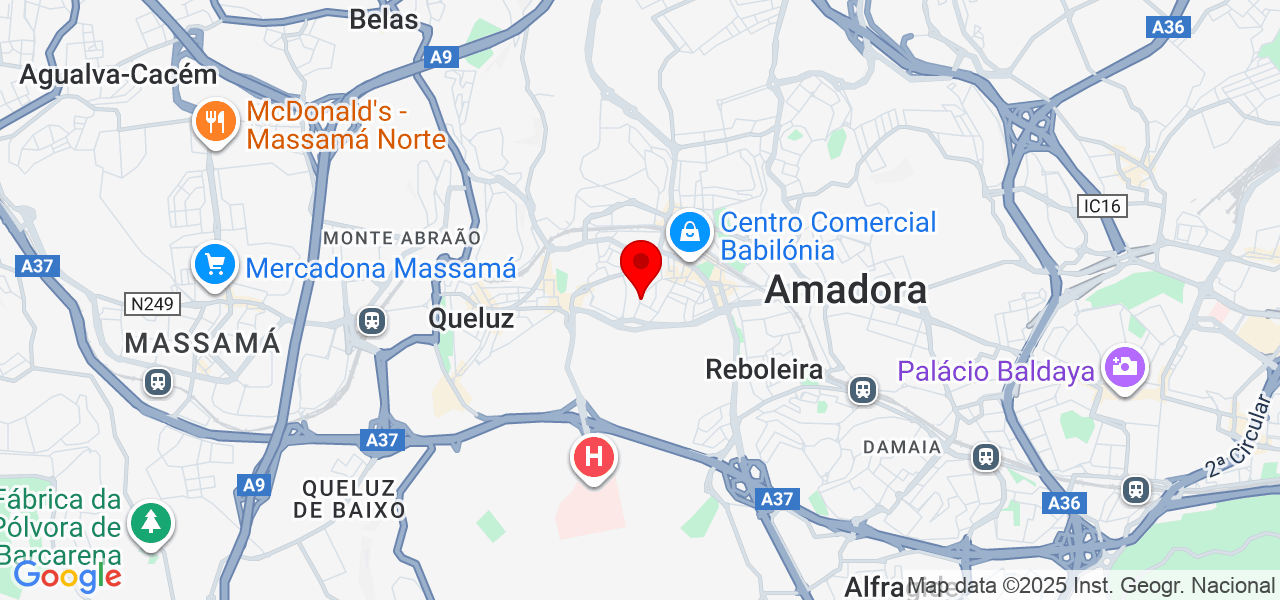 Filipe Santo - Lisboa - Amadora - Mapa