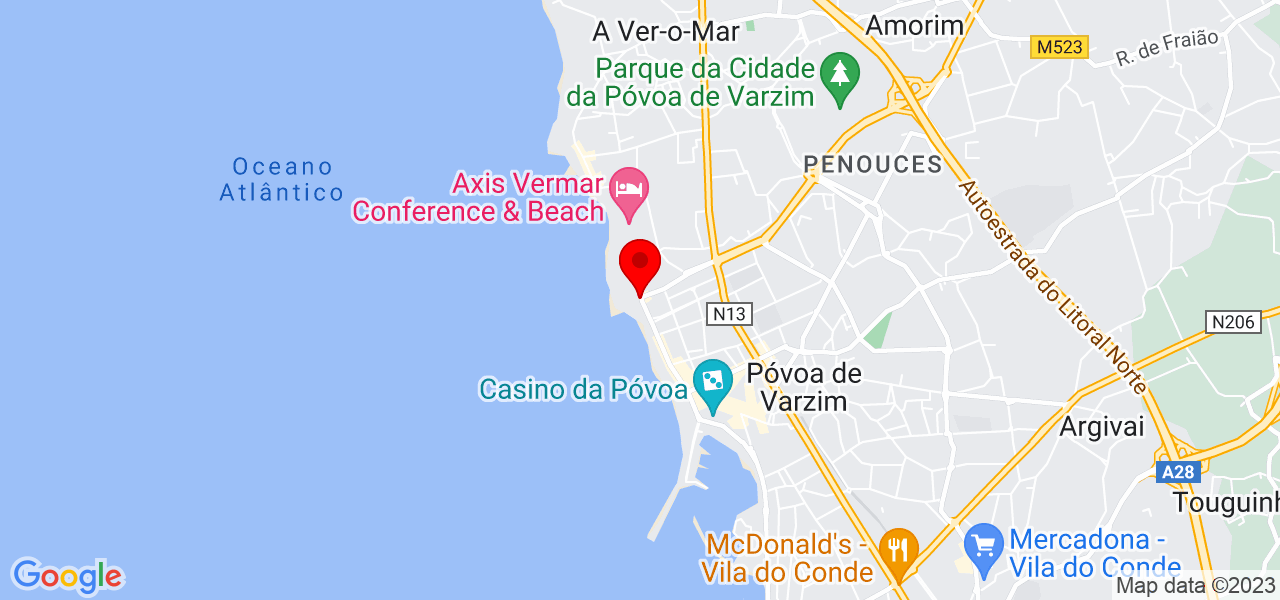 Carina - Porto - Póvoa de Varzim - Mapa