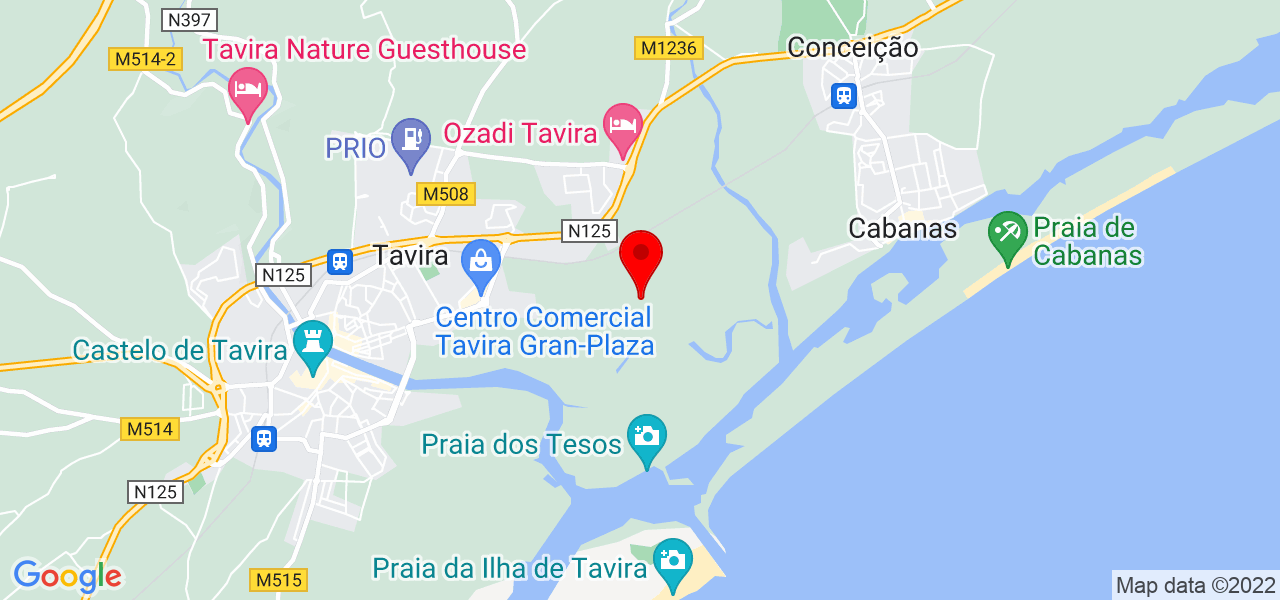 Jardinsrc - Faro - Tavira - Mapa