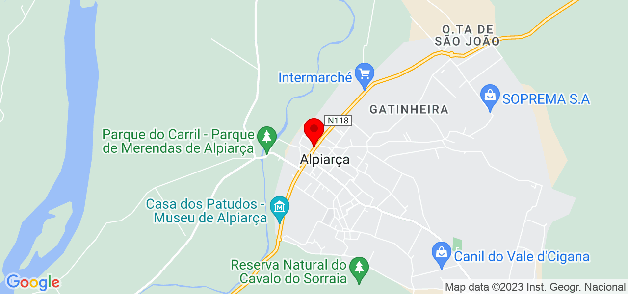 Marisa Franco - Santarém - Alpiarça - Mapa
