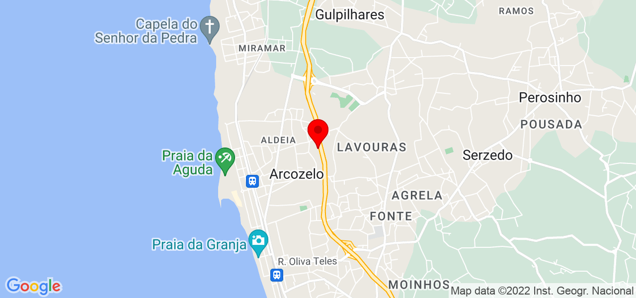 Pedro Mota - Porto - Vila Nova de Gaia - Mapa