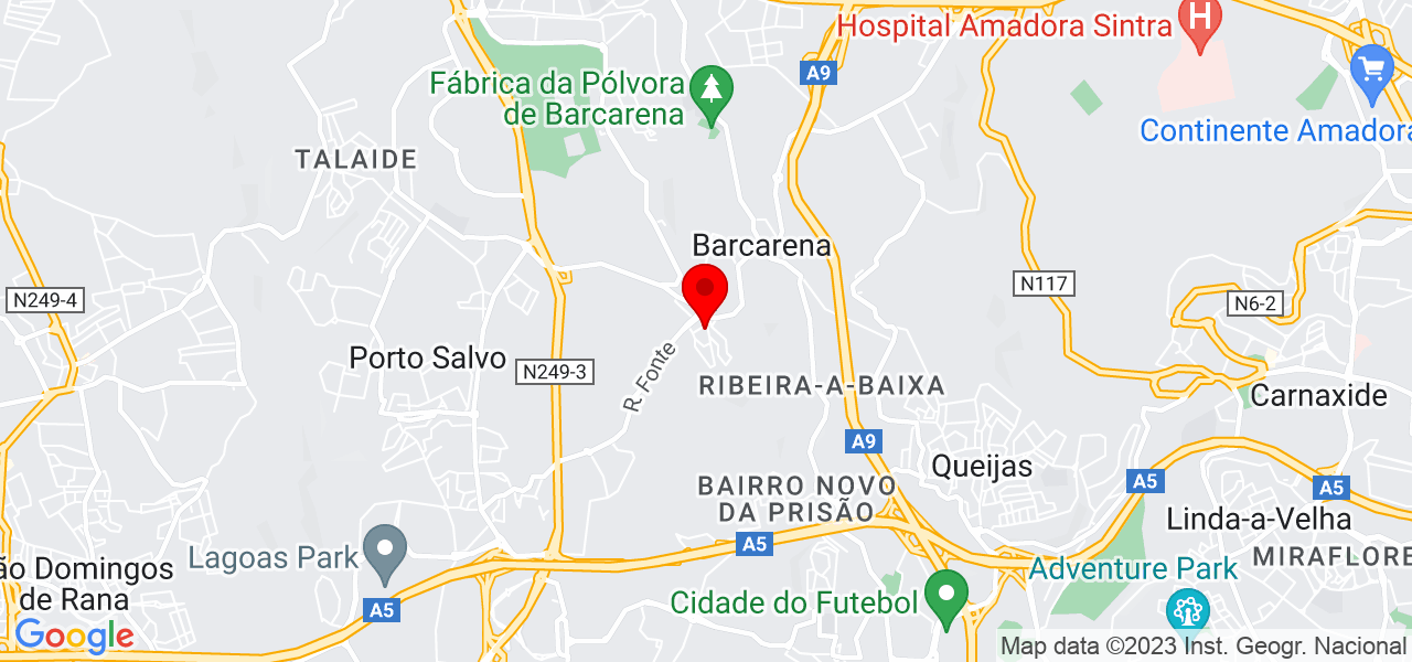 Serralheria e repara&ccedil;&atilde;o - Lisboa - Oeiras - Mapa