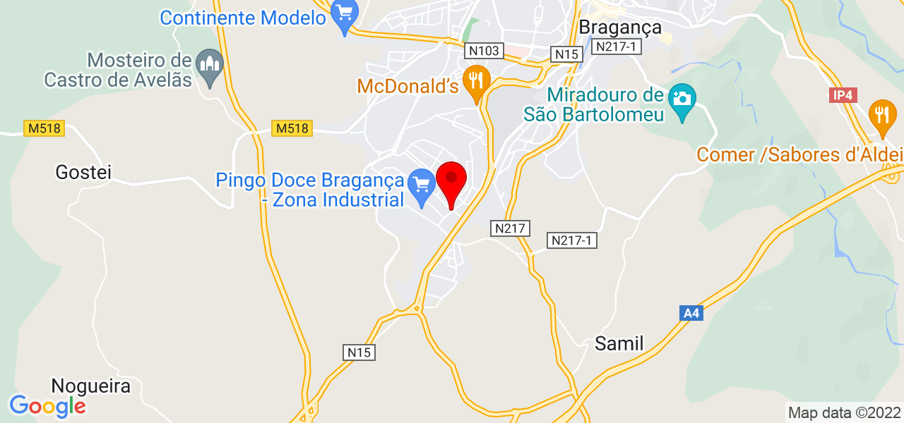Runiska Animações - Bragança - Bragança - Mapa