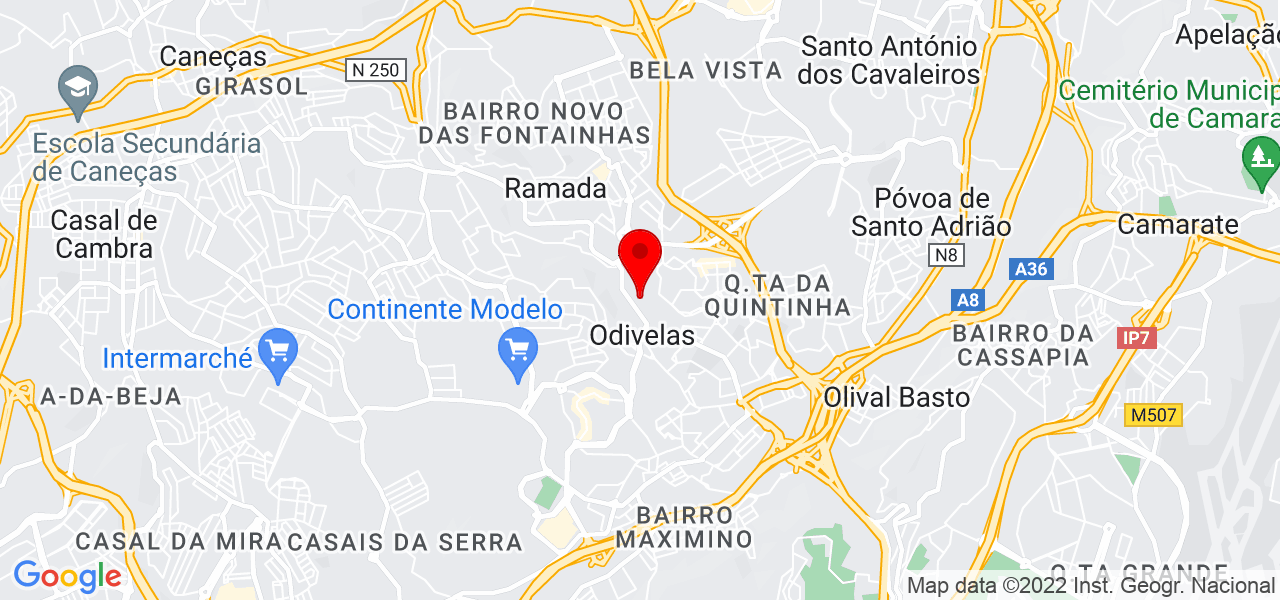 Gon&ccedil;alo Bispo - Lisboa - Odivelas - Mapa