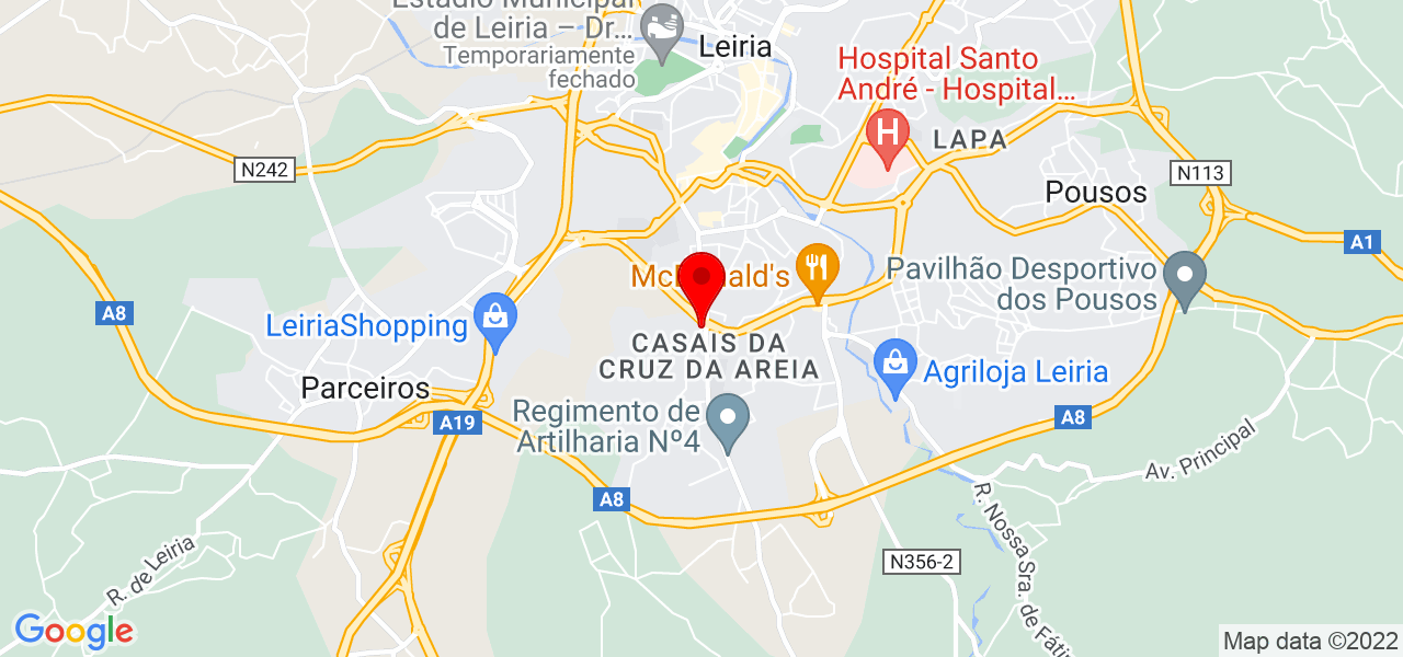 Sandra Mendes - Leiria - Leiria - Mapa