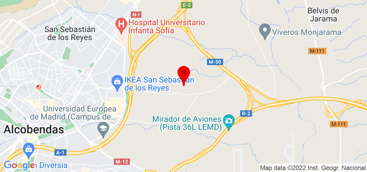 Charo Guijarro - Comunidad de Madrid - San Sebastián de los Reyes - Mapa