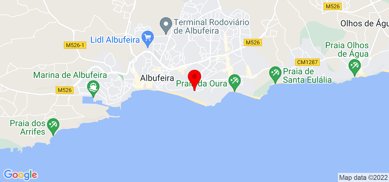 Keilla Aparecida da Silva - Faro - Albufeira - Mapa