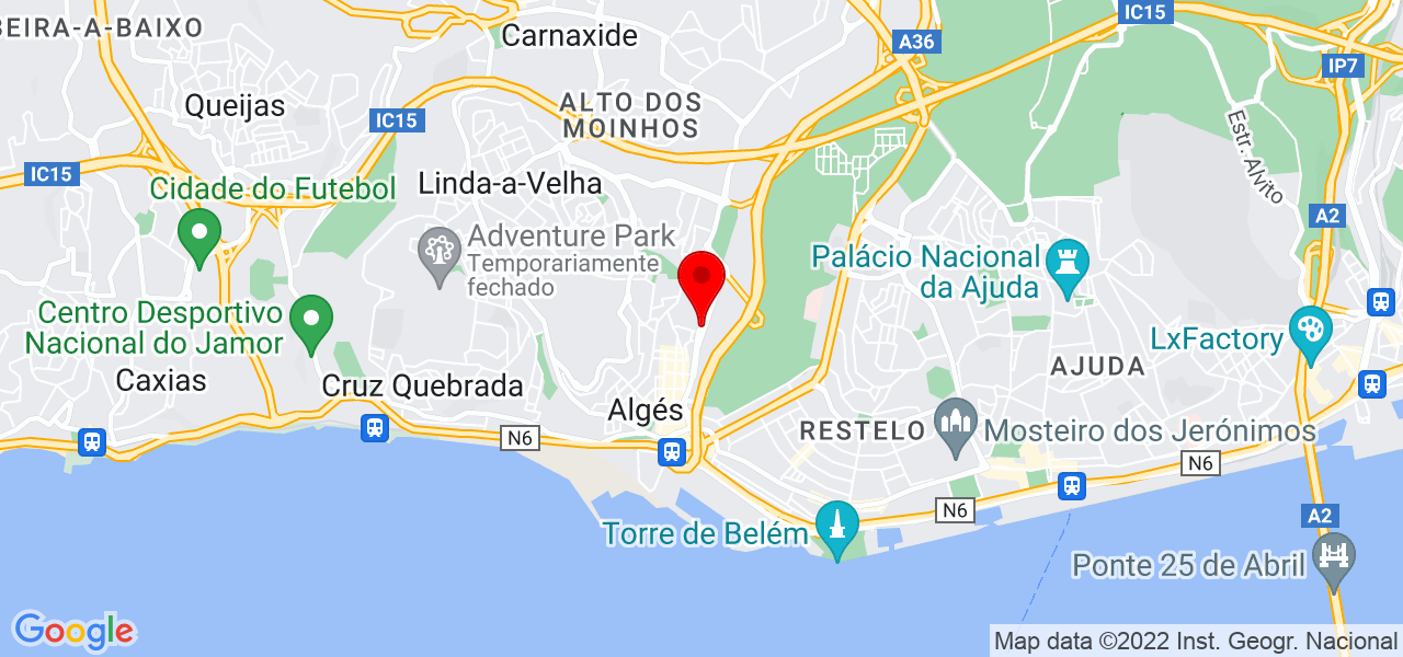 Andreia Heitor - Lisboa - Oeiras - Mapa