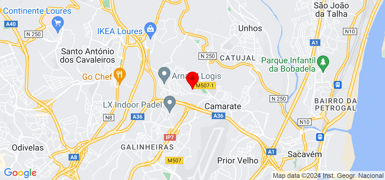 Luís Pereira - Lisboa - Loures - Mapa