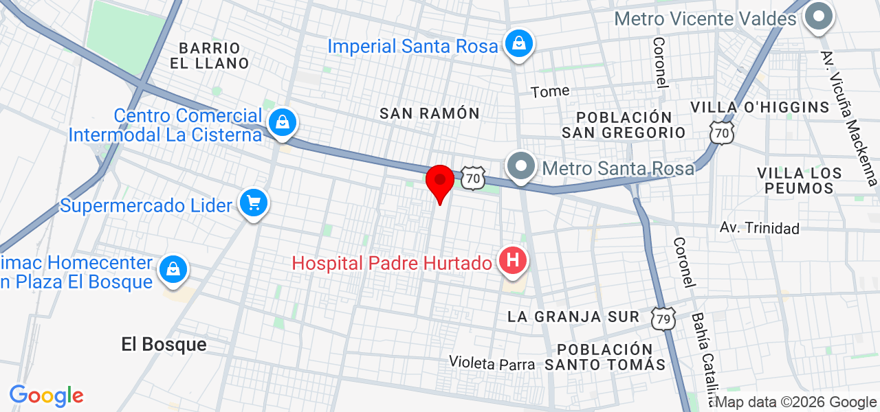 Jorge Zúñiga - Región Metropolitana de Santiago - Santiago - Map