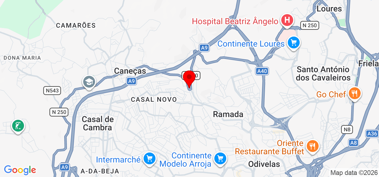 Lubia Correia - Lisboa - Odivelas - Mapa