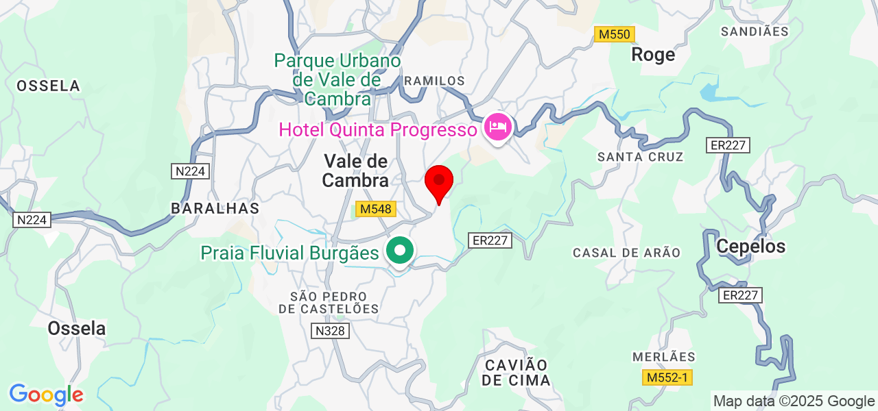 Luana Silva - Aveiro - Vale de Cambra - Map
