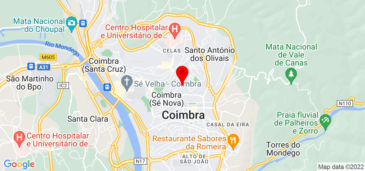 Nat&aacute;lia barden - Coimbra - Coimbra - Mapa
