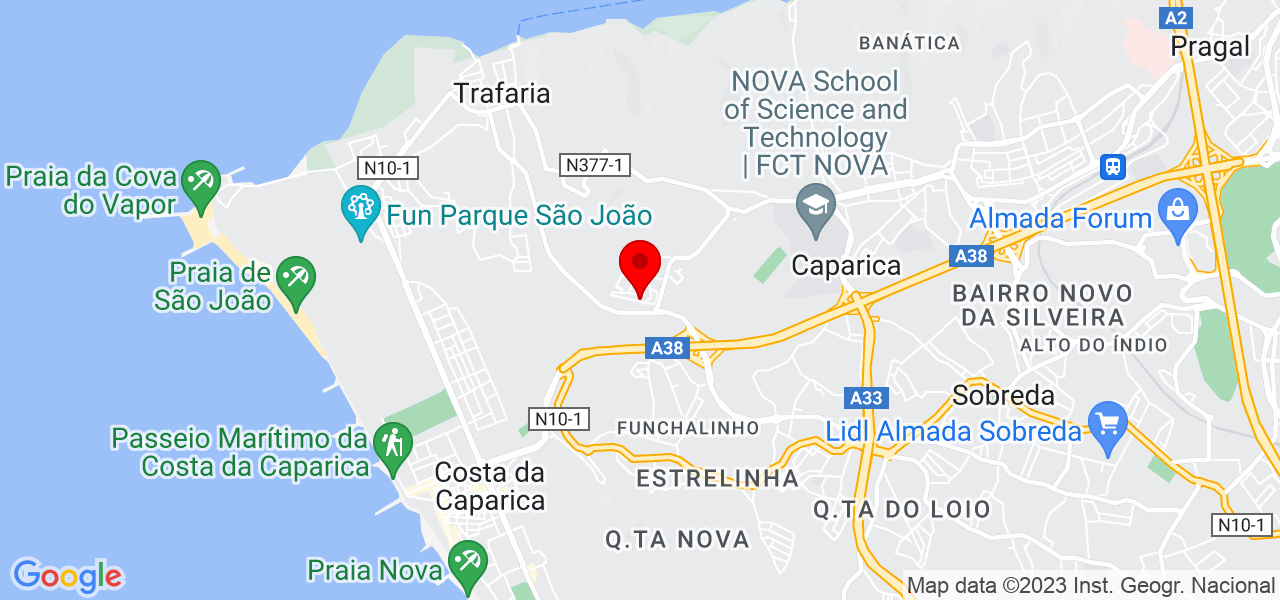 Catarina oliveira - Setúbal - Almada - Karte