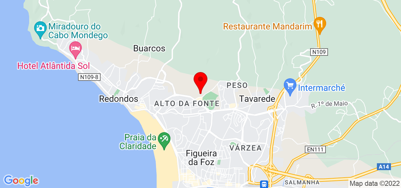 Vanessa - Coimbra - Figueira da Foz - Mapa