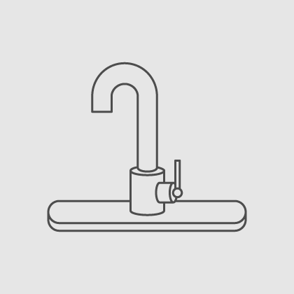 Un grifo que controla el agua caliente y fría - Instalación de duchas y bañeras