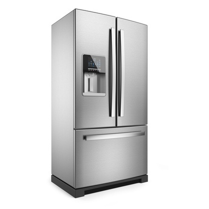 Refrigerator with 2 French doors that open out - Refrigerator Installation