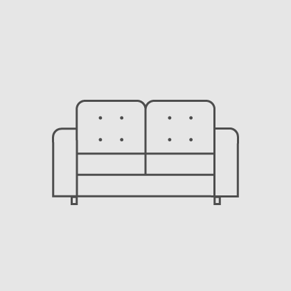 Zweisitziges Sofa - Möbel- und Polsterreinigung