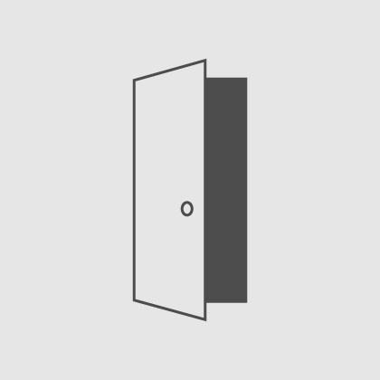 Einfache Tür (schwingt auf und zu) - Türmontage
