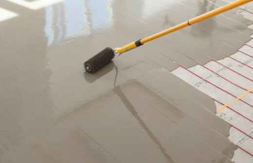 Fußbodenheizung installieren - Simmering
