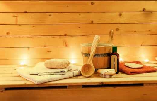 Sauna reparieren oder warten - Verbrennung