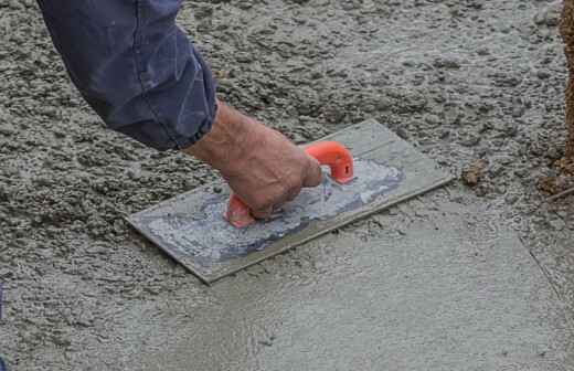 Beton- oder Estrichfußbodenbelag - Stutzen