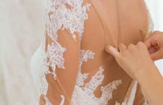 Wedding Dress Alterations - Altering