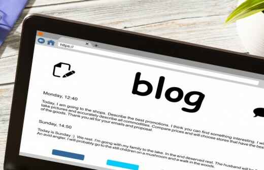 Blog schreiben - B??ckten