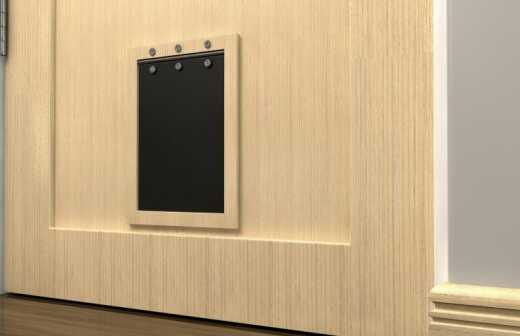 Katzenklappe einbauen - Klappe