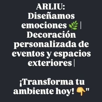 Decorando eventos y exteriores con Arliu - Planificación de eventos - Montoro