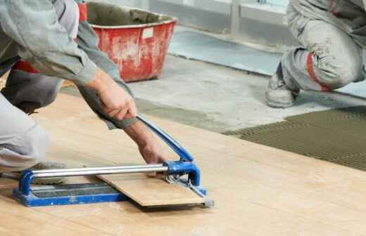 Tile Installation - Scrubbing