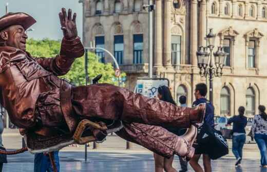 Estatuas humanas - Los Reyes de Juárez